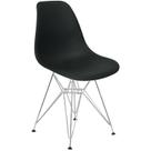 Cadeira Charles Eames Eiffel Base Metal Cromado Cadeira Charles Eames Eiffel Base Metal Cromado