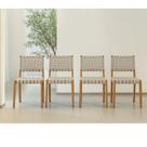 Cadeira Clarice com Percinta Yescasa Branco/Off-White