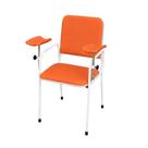 Cadeira Coleta de Sangue Standard Com Braço Lateral Laranja