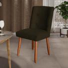 Cadeira Cozinha Sala de Jantar Penteadeira Estofada Paris Suede- Twdecora