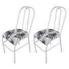 Cadeira Cozinha tubolar em Aço Estofada WRM kit 2 pç - COD 770 Cadeira Cozinha tubolar em Aço Estofada WRM kit 2 pç - COD 770