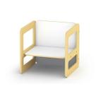 Cadeira Cubo Montessori Em Madeira MDF, Junges, Pode Ser Utilizada Como Mesinha, Crianças Até 35kg