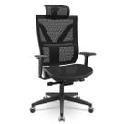 Cadeira Darix X+ Tela Slider Braço 3D Em PU Plaxmetal Nacional NR-17 Ergonômica