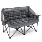 Cadeira de acampamento Huskfirm Double Acolchoada Loveseat para 2 adultos Cadeira de acampamento Huskfirm Double Acolchoada Loveseat para 2 adultos