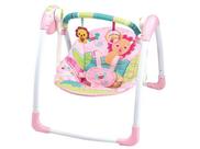 Cadeira De Balanço Automático Musical Rosa Leão Mastela