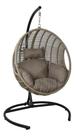 Cadeira De Balanco Rattan Bege 192x122 Cm Suporta 100 Kg