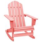 Cadeira de balanço VidaXL Pink Patio Adirondack Solid Fir Wood Cadeira de balanço VidaXL Pink Patio Adirondack Solid Fir Wood