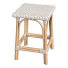 Cadeira de banco de bar Butler Specialty Tan Rattan 24 cm de altura do assento