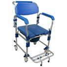 Cadeira de Banho Dellamed D60 Alumínio 150Kg Acolchoada Com 4 Travas