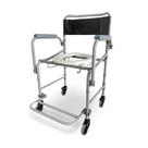 Cadeira de banho higienica adulto em aço dobravel d40 120 kg dellamed