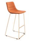Cadeira de bar Zuo Adele, conjunto de 2, ouro laranja, 102x47x50 cm Cadeira de bar Zuo Adele, conjunto de 2, ouro laranja, 102x47x50 cm