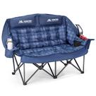 Cadeira de Camping Huskfirm Estofada com Encosto Alto Duplo Suporta 360kg