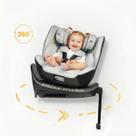 Cadeira de carro isofix 360 com ancora gio confort max ragaluma cinza