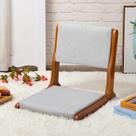 Cadeira de chão HollyHome dobrável em estilo japonês cinza tatami