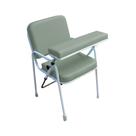 Cadeira de Coleta de Sangue Comfort Com Suporte de Braço Frontal Verde Militar