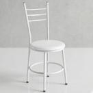 Cadeira de Cozinha Tubular Liz Estrutura Branca:Branco