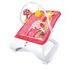 Cadeira de Descanso Bebe Acolchoado com Vibração Som Base Curva Importway Rosa