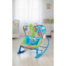 Cadeira de Descanso Bebê Musical Vibração 18kg Azul