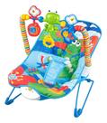Cadeira De Descanso Cadeirinha Vibratória Musical Zippy Azul Azul Bolinhas