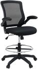 Cadeira de desenho Modway Veer Reception Desk Flip-Up Arm preta Cadeira de desenho Modway Veer Reception Desk Flip-Up Arm preta