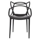 Cadeira de Designer Allegra Empilhavel Interior e Exterior Sala Jantar Resistente Garden Life
