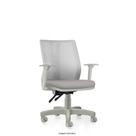 Cadeira De Escritório Addit Diretor Cinza Telada Ergonômica - Frisokar