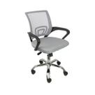 Cadeira de Escritório Begonia Tela Mesh Ergonômica Giratória - Cinza - Cinza