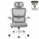 Cadeira De Escritório Com Apoio De Lombar 3d Brin7 B7-010-br Branco Malha