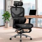 Cadeira de Escritório Delegate Ergonômica Apoio Lombar Apoio Pés Encosto Reclinável Nienz Cadeira de Escritório Delegate Ergonômica Apoio Lombar Apoio Pés Encosto Reclinável Nienz