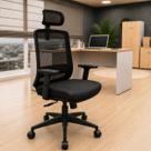 Cadeira de Escritório Diretor Ergonômica Apoio Cabeça Netflex - Cadeira de Escritório Diretor Ergonômica Apoio Cabeça Netflex -