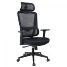 Cadeira de Escritório Dr. Office Work Pro, Ajustável, Mesh, Reclinável, Preta, DRCHWKPR2DB