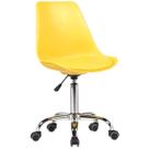 Cadeira de Escritório Eames Leda com Assento PU Giratória
