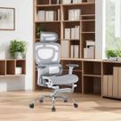 Cadeira De Escritório Ergonômica BT07 e WT07 Luvinco Malha Respirável Suporte Lombar Adaptável Apoio Para Pés Retrátil Encosto Ajustável Seis Posições