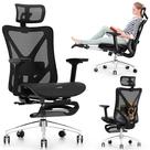 Cadeira de Escritório Ergonômica GABRYLLY Reclinável com Tela e Descanso para Pés 135