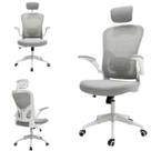 Cadeira De Escritório Ergonômica Giratoria Ajuste Lombar Tecido Respirável Em Mesh Espuma Assento Injetada Marca Brin7 Modelo B7_001_CZ