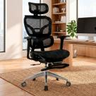Cadeira De Escritório Ergonômica Respirável Suporte Lombar Preto Cadeira De Escritório Ergonômica Respirável Suporte Lombar Preto