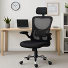 Cadeira de Escritório Ergonômica Secretária Giratória Cor Preta Cadeira de Escritório Ergonômica Secretária Giratória Cor Preta