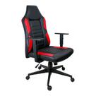Cadeira De Escritório Gamer Ergonômica Com Estofado Preto com Vermelho Ultra