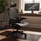Cadeira de Escritório Giratória Ajustável Ergonômica Linha ErgoComfort Preta