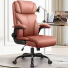 Cadeira de escritório HeroSet ergonômica de couro PU com encosto alto 110-120 cm