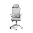 Cadeira de Escritório Husky Apta, Braço Retrátil, Até 120kg, Mesh Cinza, Reclínio 120º, Butterfly, Ajuste de Altura, Cinza - HCO700CZ