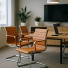 Cadeira De Escritório Interlocutor Fixa Baixa Stripes Esteirinha Charles Eames Eiffel Caramelo Cadeira De Escritório Interlocutor Fixa Baixa Stripes Esteirinha Charles Eames Eiffel Caramelo