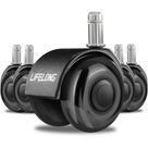 Cadeira de escritório Lifelong Dual Wheels, borracha de substituição de 5 cm
