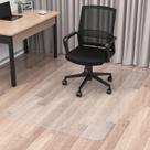 Cadeira de escritório Mat Blvornl para piso de madeira dura PVC Clear