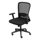 Cadeira de Escritório NR-17 Presidente Giratória Vanguard Preta Tela Soft Touch base Relax Rodízio