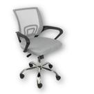 Cadeira De Escritório Oficial Begonia Tela Mesh Ergonômica Cinza 1