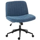 Cadeira de escritório OLIXIS Criss Cross azul em tecido giratória