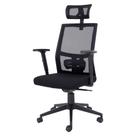 Cadeira de Escritório Presidente Flex Mesh Waw Design Base Giratória Braço e Altura Ajustável