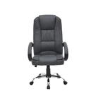 Cadeira de Escritório Presidente Fox Racer Base Cromada com Rodinha Cinza UT-C300