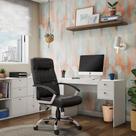 Cadeira de Escritório Presidente Giratória Helms Preta